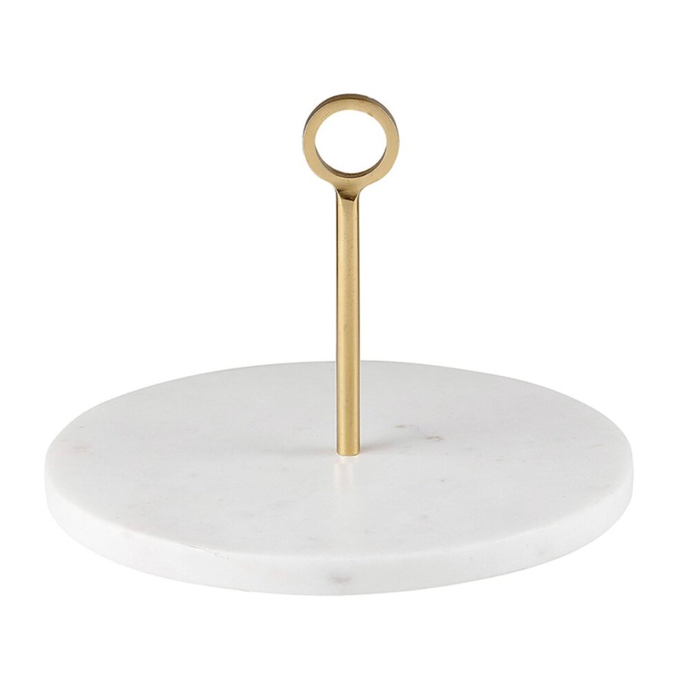 Marble Server with Brass Handle/NWT